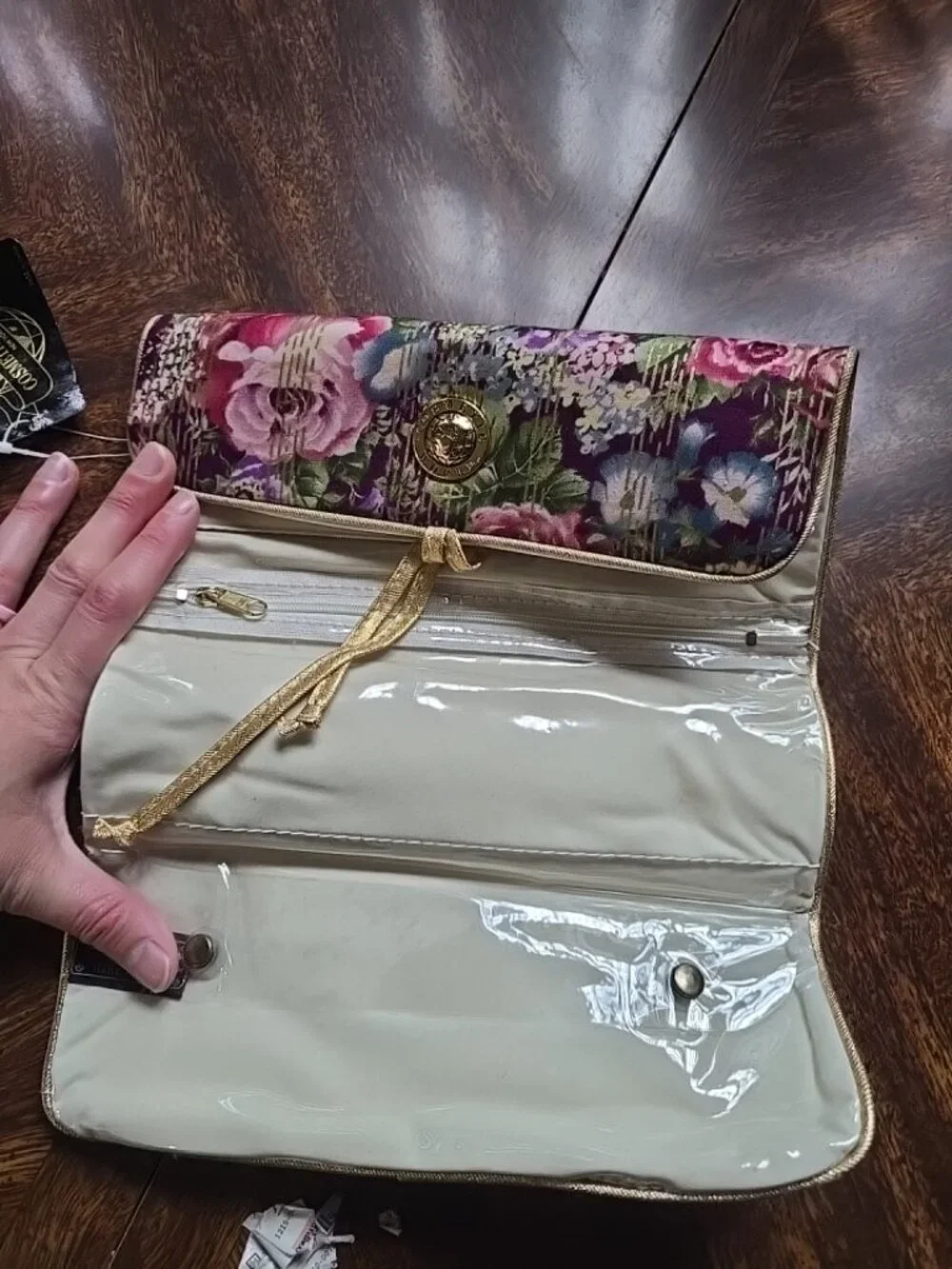 Cosmetic World Makeup Bag vintage floral